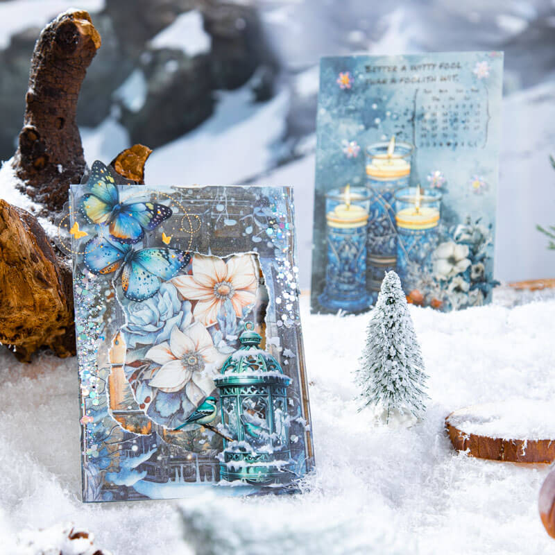 Winter Snow Scene Material Paper - Image 6